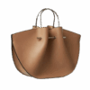 Sac Iconique en Cuir Camel – Élégance Sculpturale