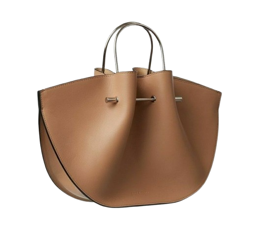 Sac Iconique en Cuir Camel – Élégance Sculpturale